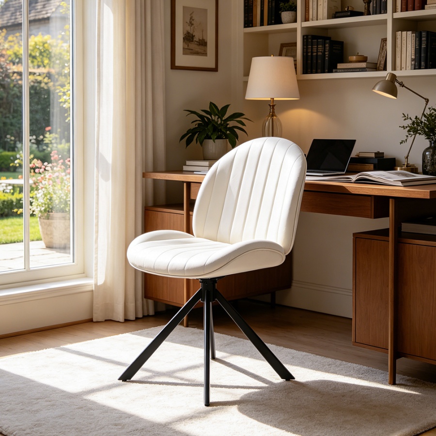 beige accent chair